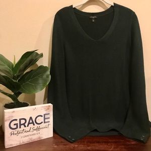 Talbots Dark Emerald Green Sweater, MP